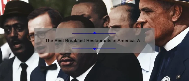 The Best Breakfast Restaurants in America: A Delicious Morning Delight
