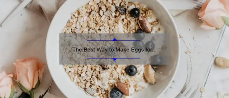 The Best Way to Make Eggs for Breakfast