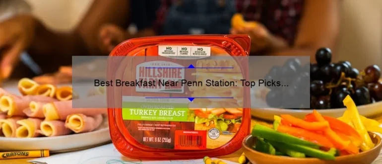 Best Breakfast Near Penn Station: Top Picks for a Delicious Morning Meal