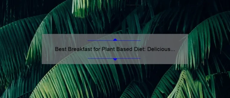 Best Breakfast for Plant Based Diet: Delicious and Nutritious Options
