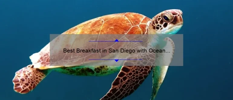 Best Breakfast in San Diego with Ocean View: Start Your Day with Scenic Delights