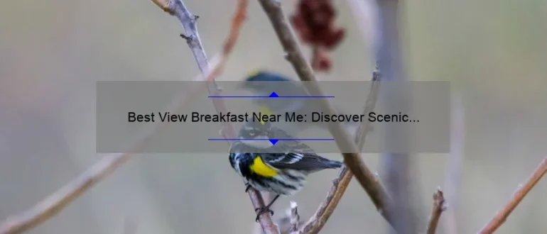 Best View Breakfast Near Me: Discover Scenic Eateries for a Memorable Morning Meal
